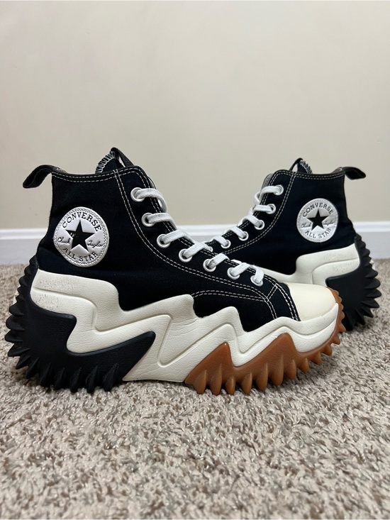 Converse Shoes - Converse Run Star Motion Platform High-Top Sneakers Black/White/Gum Size M6/W7.5